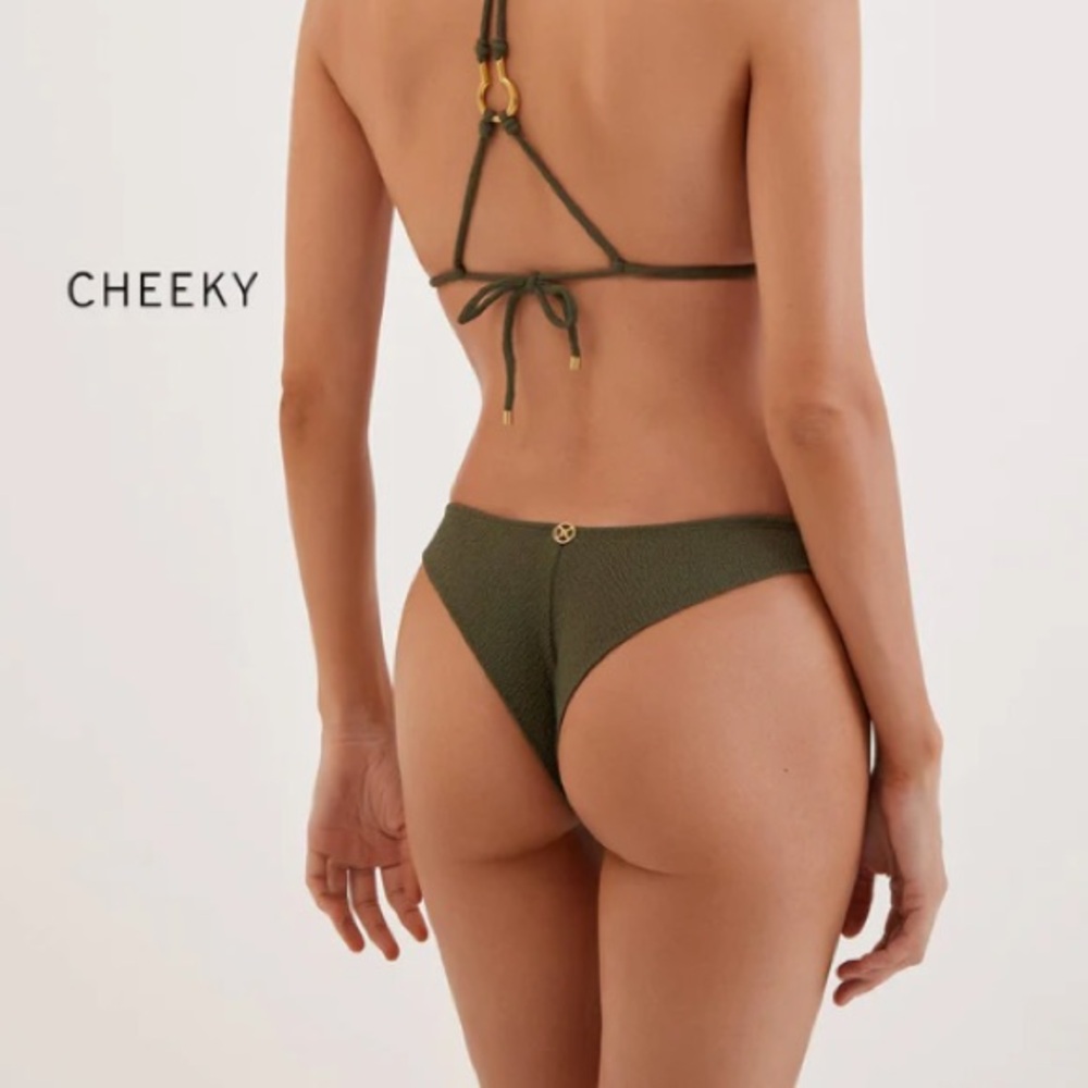 NWT Vix Paula Hermanny Firenze Basic Cheeky Bottom - Evergreen